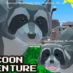 Raccoon Adventure: City Simulator 3D