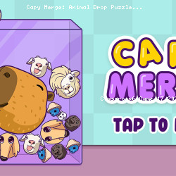 Capy Merge: Animal Drop Puzzle